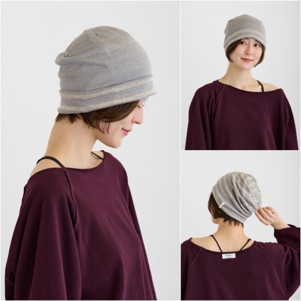 雙面反折亞麻帽｜比利時亞麻布｜化療掉髮期用帽｜夏季最適 室內帽子,涼感帽,亞麻帽, 亞麻纖維, 日本製帽子, 夏季透氣帽, 抗暑穿搭,化療帽