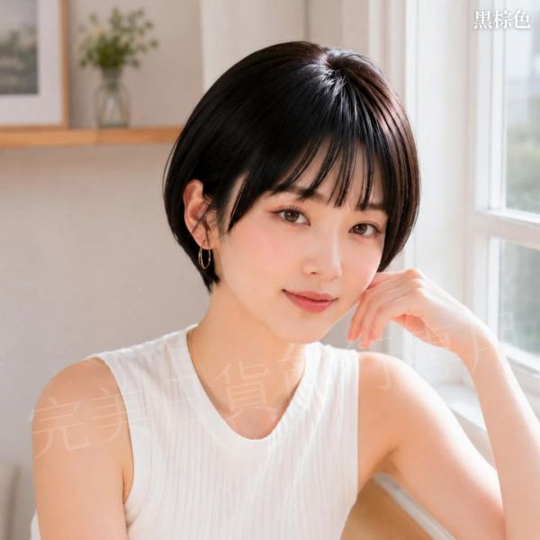 Fit 小頭圍醫療帽型假髮｜S尺寸52～56cm｜輕量約80g・短鮑勃髮型・無金屬設計 ｜P14 化療,假髮,醫療假髮,化療假髮,24小時假髮,假髮租借,乳癌假髮