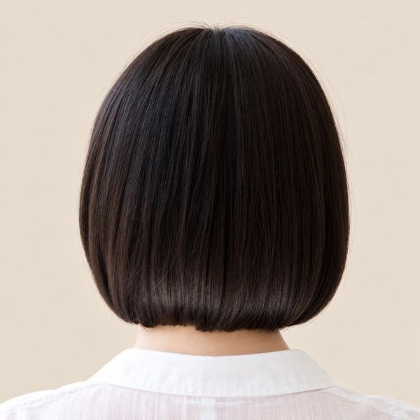 Fit 小頭圍醫療帽型假髮｜S尺寸52～56cm｜自然直髮鮑伯・無金屬・穩定貼合｜P10 小頭圍假髮、小頭圍醫療假髮、化療假髮、醫療用假髮、帽型假髮、兒童醫療假髮