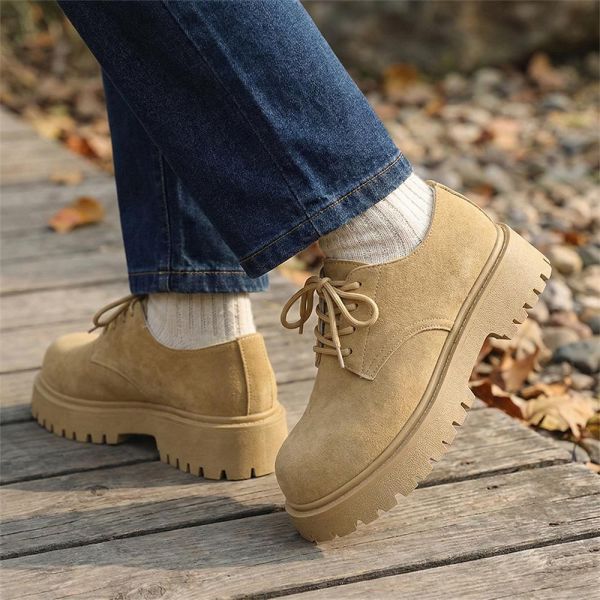 復古麂皮厚底德比鞋 男生工裝鞋 防滑百搭男鞋 德比鞋,厚底鞋,休閒鞋,麂皮鞋,鞋子,增高鞋,叫阿潮,工裝鞋