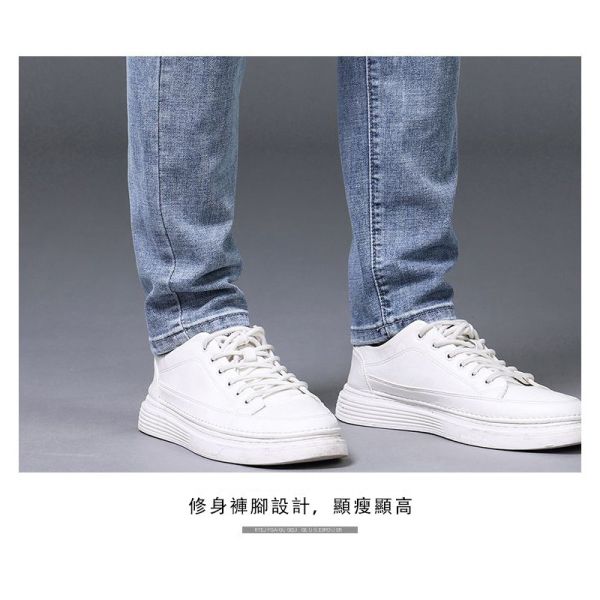 丹寧 淺藍 刷白 修身褲管 休閒長褲 牛仔褲 牛仔褲,長褲,休閒褲,丹寧,男生褲子,水洗,叫阿潮