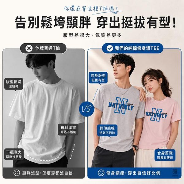 加大尺碼(S~6XL) 韓系純棉短袖T恤 字母N印花 百搭舒適情侶t恤 短袖T恤,情侶上衣,男生短袖,純棉短袖,修身T恤,韓系上衣,叫阿潮