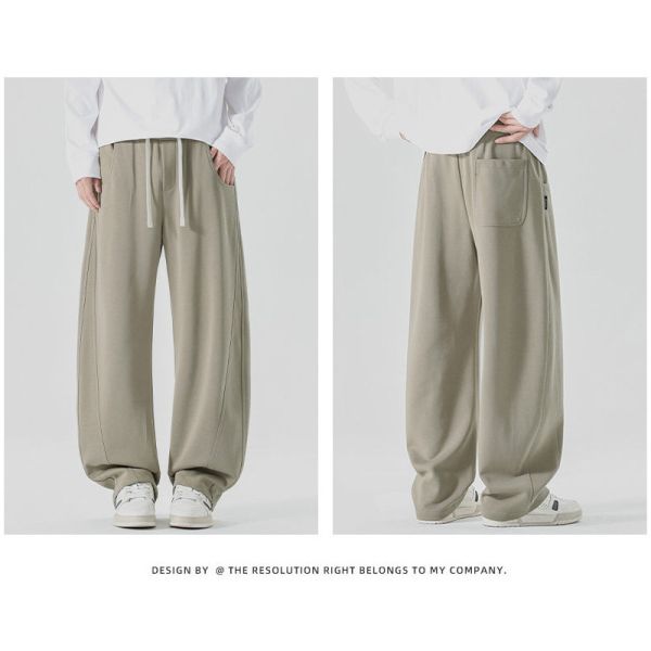 彎刀褲 情侶褲 闊腿褲 寬鬆有型 休閒長褲 彎刀褲,闊腿褲,寬褲,休閒長褲,男生長褲,情侶,長褲,叫阿潮