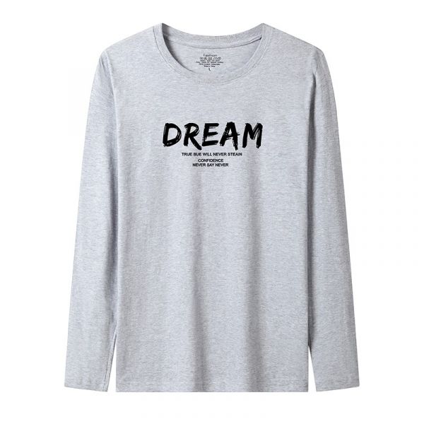 韓版修身 DREAM 美式印花 長袖T恤 上衣,T恤,長袖