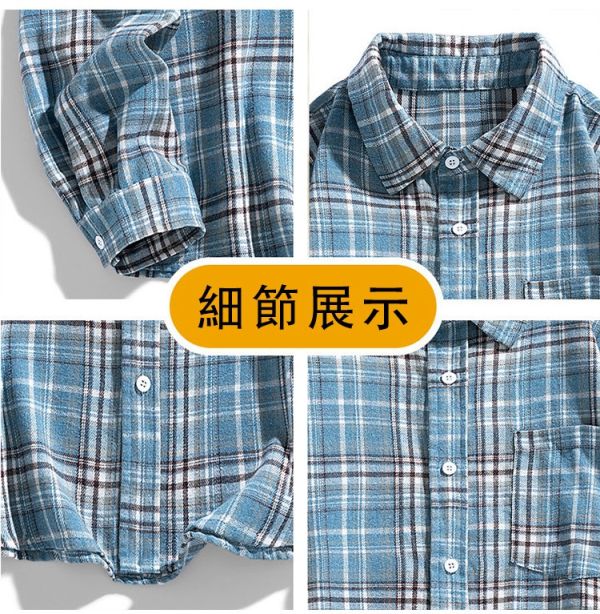 經典不敗 格紋 休閒 長袖襯衫 襯衫,長袖襯衫,格紋襯衫,格子襯衫,男生襯衫,襯衫外套,叫阿潮