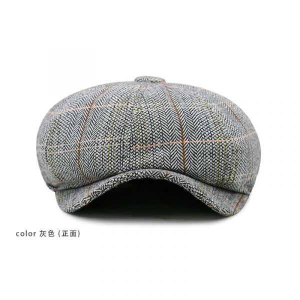歐美復古風 格紋 貝雷帽 畫家帽 八角帽 帽子,貝蕾帽,報童帽,八角帽