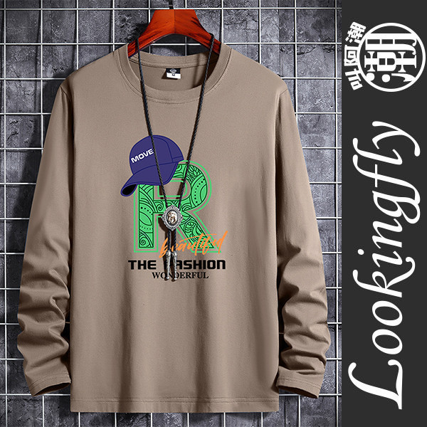 韓版修身 加大尺碼 FASHION 舒適透氣 棉質 長袖T恤 T恤,棉t,純棉,長袖t恤,男生t恤,叫阿潮