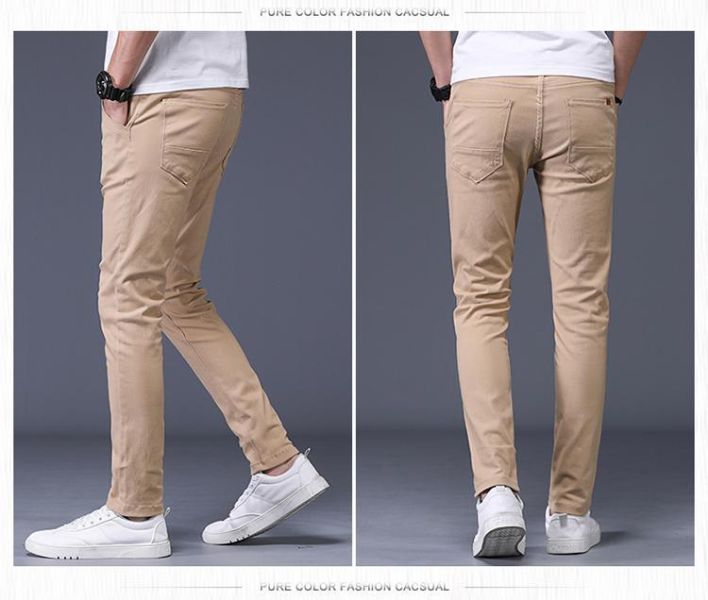 現貨【黑色36、卡其36】不敗卡其褲 修身褲管 皮標設計休閒長褲 長褲,休閒褲,褲子,卡其褲,叫阿潮