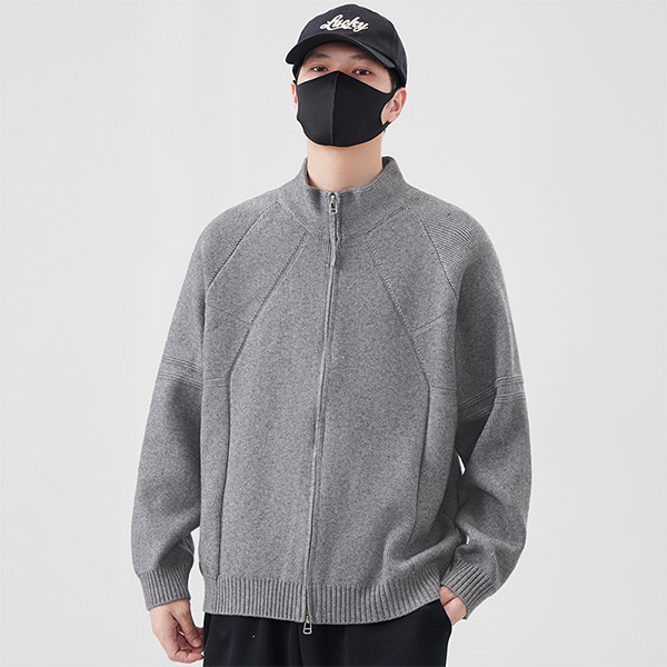 日韓風 毛衣 拉鍊雙開造型 針織外套 毛衣,針織,外套,叫阿潮,男生外套
