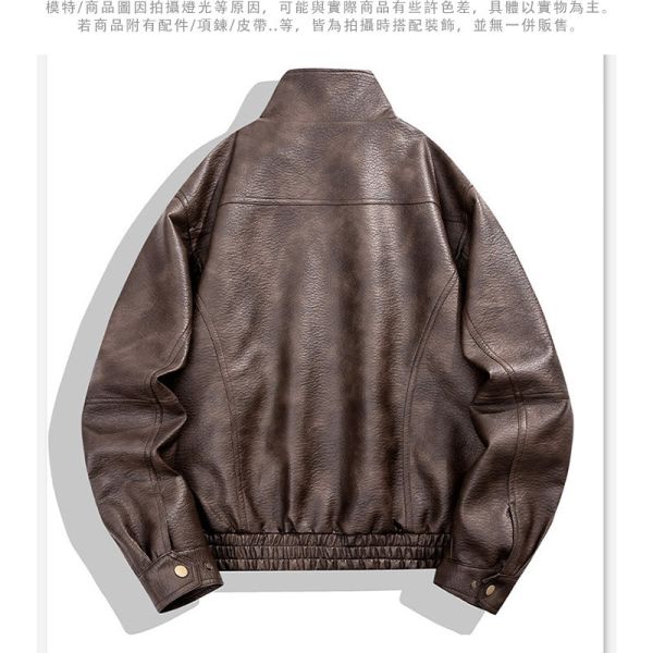 個性立領 時尚 防風 PU皮 皮衣 外套 皮衣,夾克,外套,男生皮衣,寬鬆皮衣,叫阿潮