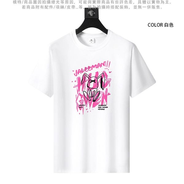 圓領 加大尺碼(S~6XL) 情侶t恤 純棉 兔子塗鴉 短袖t恤 T恤,短袖T恤,情侶T恤,純棉T恤,棉T,男生短袖,短T,叫阿潮