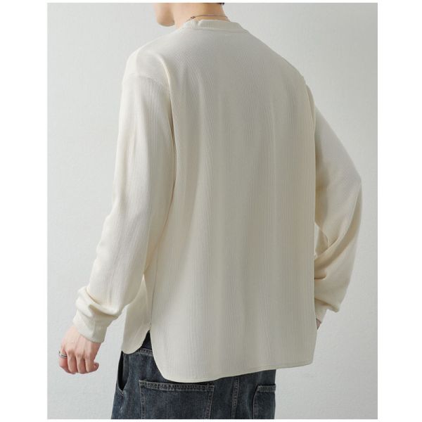 針織t恤 寬鬆舒適 休閒穿搭 長袖t恤 針織衫,針織t恤,長袖t恤,t恤,男生t恤,叫阿潮