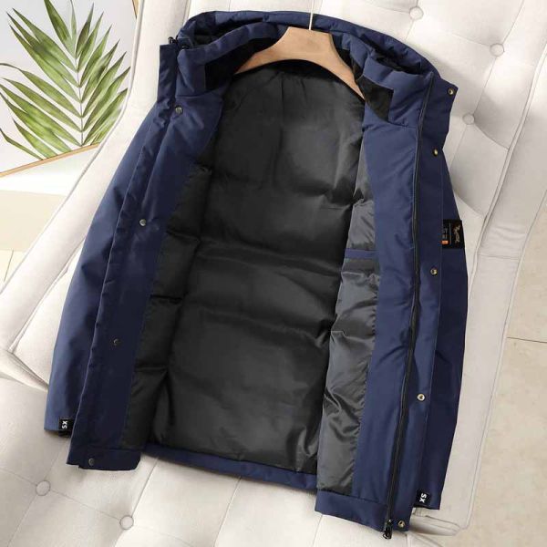 禦寒 加厚保暖 口袋拉鍊設計 連帽 羽絨外套 鋪棉外套,保暖,防風,外套,男生外套,夾克,羽絨外套,叫阿潮