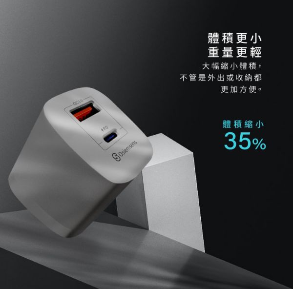 Osiemsens Mini GaN氯化鎵充電器(33W) iPhone,UAG,犀牛盾,倍思,保護殼,手機殼,蘋果,錶帶,Switcheasy,充電器,快充