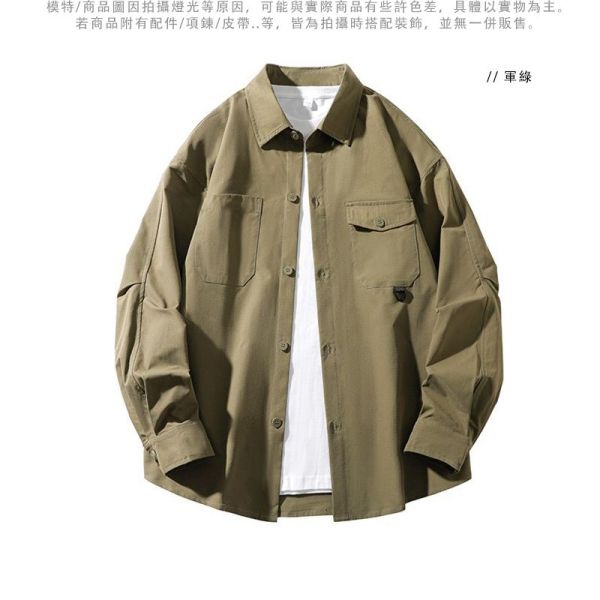 寬鬆襯衫 簡約個性 襯衫外套 長袖襯衫 襯衫,長袖襯衫,寬鬆襯衫,男生襯衫,素色襯衫,襯衫外套,叫阿潮