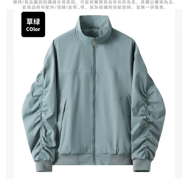 飛行外套 立領 簡約素色 休閒 夾克外套 夾克,外套,風衣,休閒,飛行外套,叫阿潮