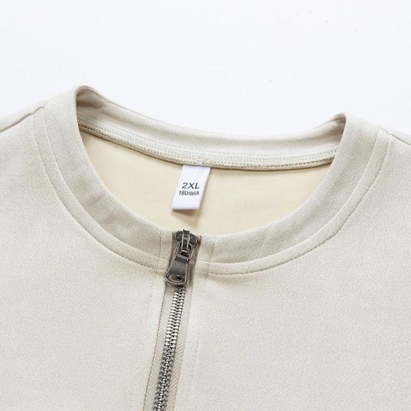 現貨【米杏3XL】麂皮絨 拉鍊造型 街頭潮流 素色 短袖t恤 短袖t恤,短袖,t恤,麂皮絨,男生t恤,女生t恤,情侶t恤,叫阿潮