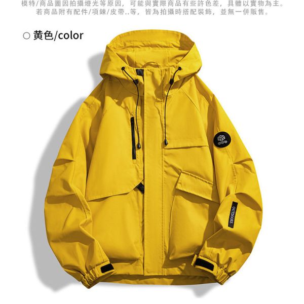 情侶款 防潑水 防風 軍風大口袋設計 戶外穿 風衣 連帽外套 外套,情侶外套,防潑水,風衣,衝鋒,叫阿潮,連帽外套,男生外套,女生外套