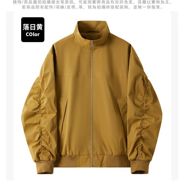 飛行外套 立領 簡約素色 休閒 夾克外套 夾克,外套,風衣,休閒,飛行外套,叫阿潮