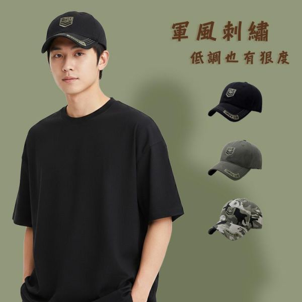 軍風迷彩造型 棒球老帽 帽子,棒球帽,迷彩帽,老帽,美軍帽,叫阿潮