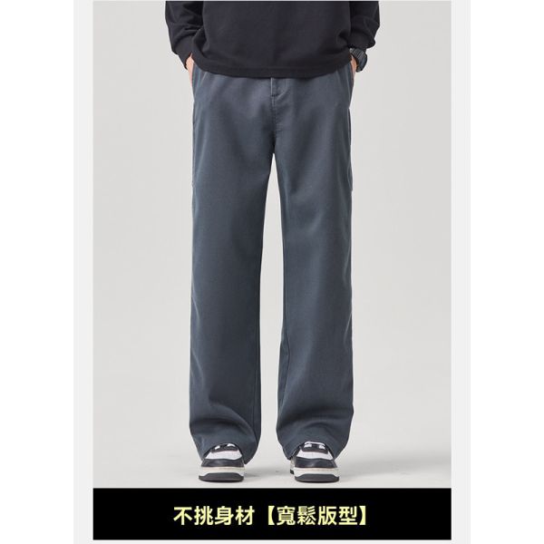 寬鬆有型 個性口袋設計 休閒長褲 寬褲,長褲,休閒褲,男生褲子,叫阿潮