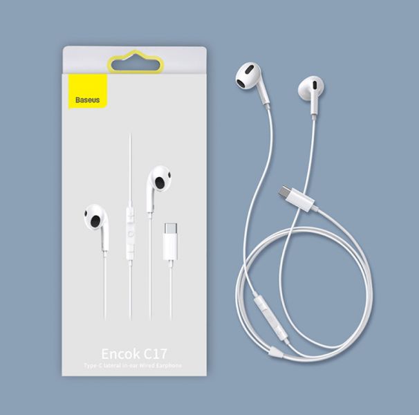 Baseus倍思 C17 Encok Type-C側入耳線控耳機 倍思,Baseus,耳機,線控耳機,Type-C