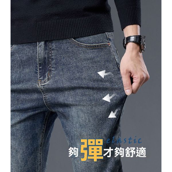 丹寧 水洗黑 彈力修身直筒 休閒褲 牛仔長褲 休閒長褲,休閒褲,男生褲子,牛仔褲,叫阿潮