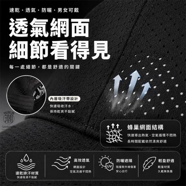 加大頭圍 速乾透氣網面棒球帽 男女可戴 男生帽子,女生帽子,透氣帽,棒球帽,網帽,防曬帽,大頭圍帽子,叫阿潮