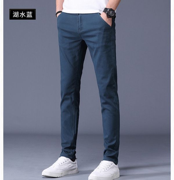 現貨【黑色、卡其36"】不敗卡其褲 修身褲管 皮標設計 休閒長褲 長褲,休閒褲,褲子,卡其褲
