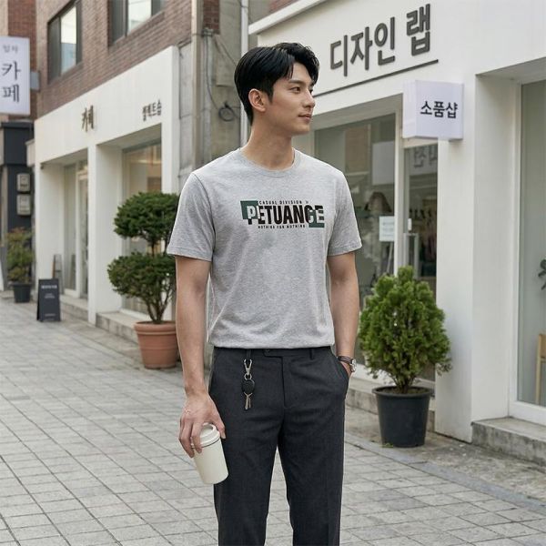 加大尺碼(S~6XL) 韓系純棉短袖T恤 字母設計百搭舒適情侶t恤 短袖t恤,情侶t恤,大尺碼t恤,純棉t,印花T恤,韓系上衣,叫阿潮