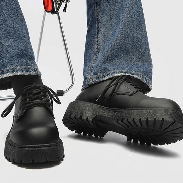厚底德比鞋 男生百搭皮鞋 鋸齒防滑設計 增高休閒皮鞋 德比鞋,厚底鞋,休閒鞋,皮鞋,鞋子,增高鞋,叫阿潮,休閒皮鞋