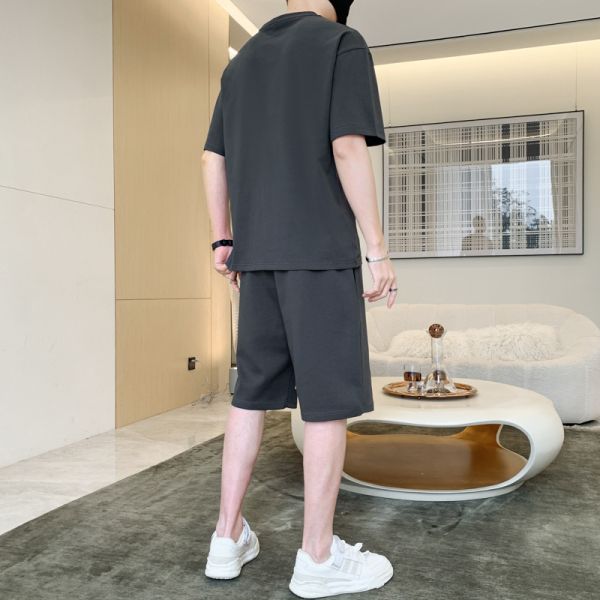 現貨【白+黑 4XL】質感運動套裝 超值兩件組 運動衣 休閒褲 套裝 短褲,休閒褲,運動褲,套裝,短袖套裝,休閒套裝,男生褲子,休閒短褲,五分褲