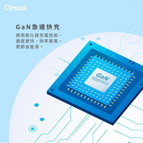 【amuok】65W GaN自帶線快充頭 amuok,充電器,充電頭,氮化鎵,TYPEC,快充頭,叫阿潮