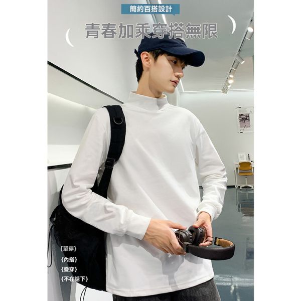 半高領長袖t恤 保暖不厚重 素色保暖衣 保暖衣,長袖t恤,冬天上衣,發熱衣,叫阿潮