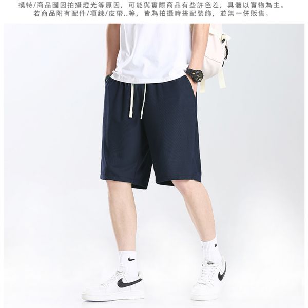 現貨【只剩-軍綠L】腰圍鬆緊 涼感 速乾 運動褲 休閒短褲 涼感褲,短褲,休閒短褲,休閒褲,運動褲,男生褲子,速乾褲