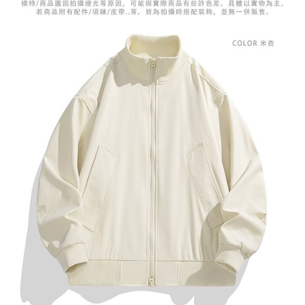 寬鬆個性 棒球領 夾克 運動休閒風 外套 棒球領,夾克,外套,男生外套,寬鬆,運動,叫阿潮