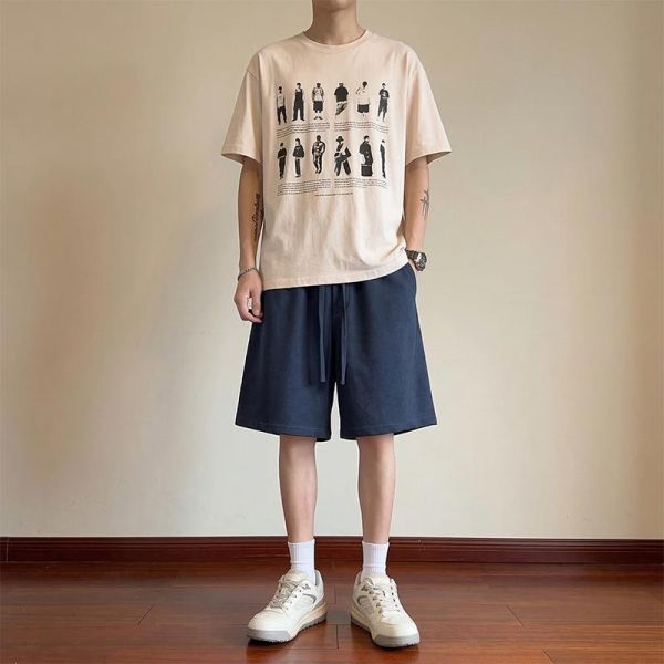 韓系寬鬆短褲 舒適百搭運動短褲 短褲,韓系短褲,五分褲,寬鬆短褲,男生短褲,叫阿潮