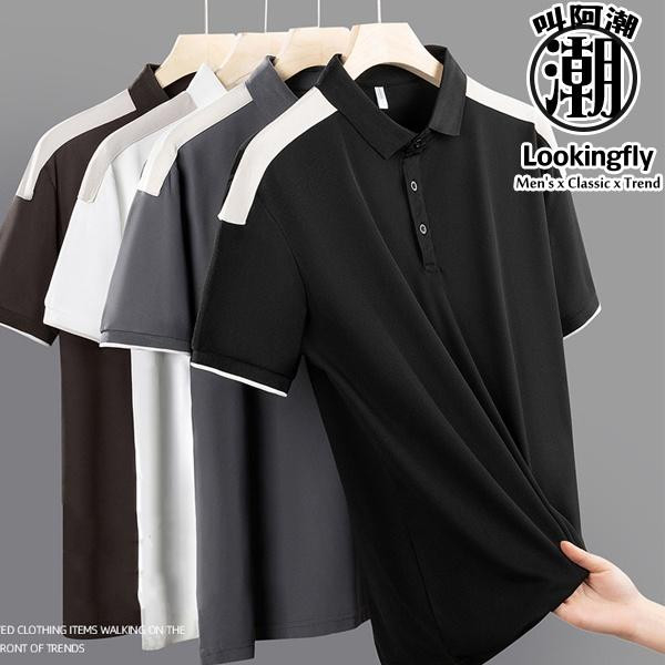 型男穿搭 休閒polo 個性拼接造型 短袖POLO衫 短袖,POLO衫,修身polo,短袖polo,男生polo,襯衫,t恤,叫阿潮
