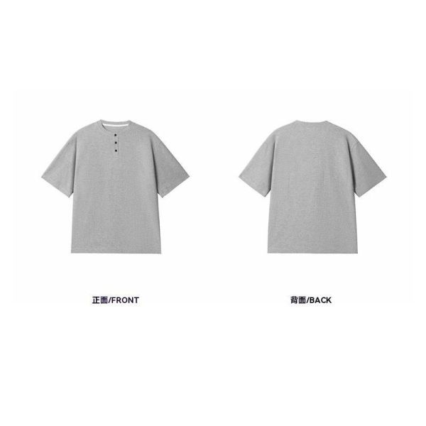 日系華夫格 寬鬆亨利領短袖T恤 華夫格,短袖T恤,亨利衫,亨利領,男生T恤,寬鬆T恤,叫阿潮