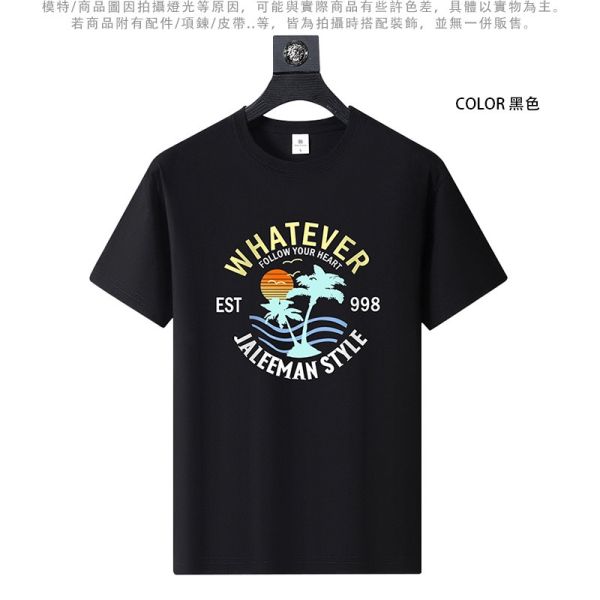 圓領 加大尺碼(S~6XL) 情侶t恤 純棉 美式印花 短袖t恤 T恤,短袖T恤,情侶T恤,純棉T恤,棉T,男生短袖,短T,叫阿潮