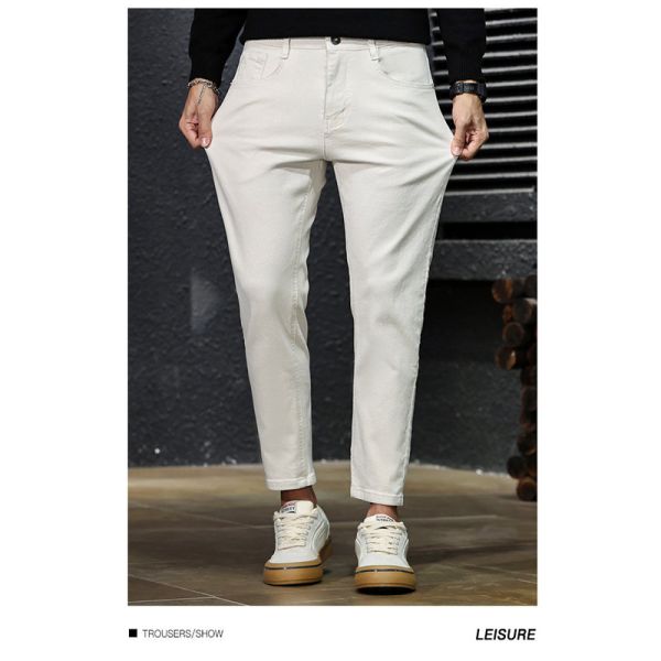 錐形 窄管褲 個性九分褲 牛仔褲 休閒長褲 錐形褲,牛仔褲,窄管褲,九分褲,長褲,休閒褲,男生褲子,彈力牛仔,叫阿潮