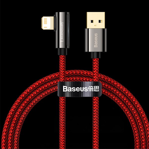 BASEUS倍思 傳說系列 彎頭 IOS快充數據線(2.4A)(1M)(2M) 倍思baseus,type-c,充電線,數據線,快充,蘋果,犀牛盾,UAG