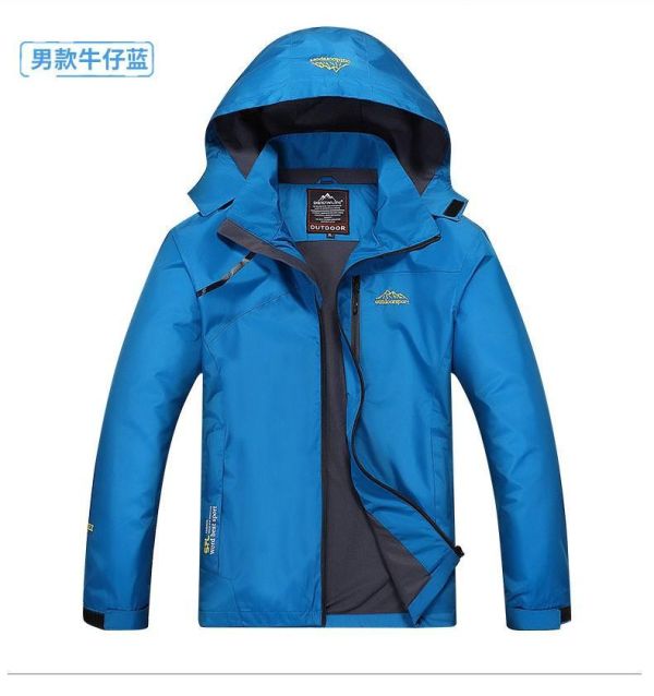 現貨【牛仔藍3XL】衝鋒外套 防潑水 內短刷毛 防風機車外套 外套,防風,防潑水,衝鋒衣,機車外套,衝鋒外套,叫阿潮