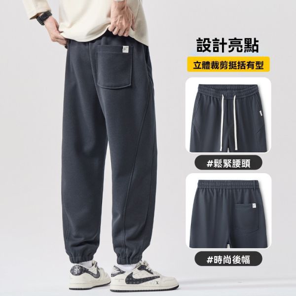 寬鬆 束口褲 休閒百搭 休閒長褲 束口褲,休閒褲,長褲,男生長褲,縮口褲,棉褲,叫阿潮