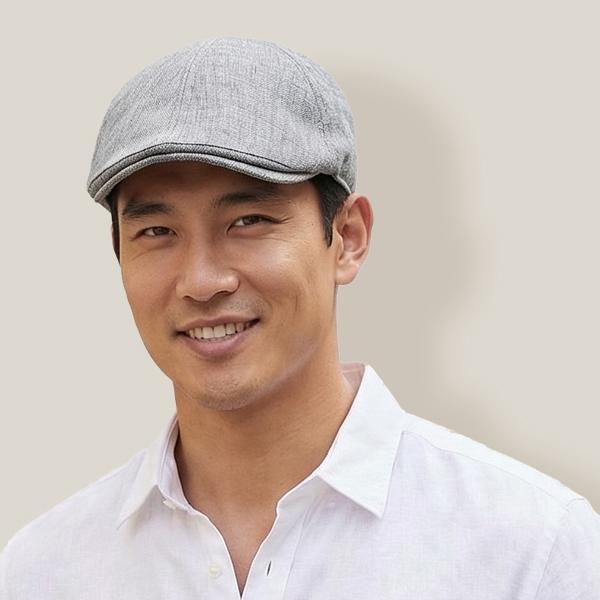 日系仿亞麻鴨舌帽 透氣扁帽 帽子,鴨舌帽,扁帽,男生帽子,女生帽子,小偷帽,透氣帽,叫阿潮