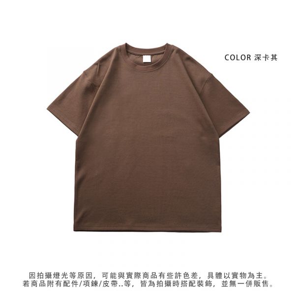 300g厚磅【卡其M/黑XL】 不透膚 舒適透氣 素色純棉 短袖T恤 短袖,T恤,厚磅t,純棉,300g,不透膚t恤,上衣,男裝,潮衣,韓系,韓版,日風,阿潮