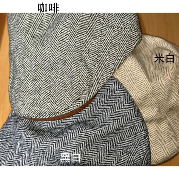 毛呢料 復古英倫風鴨舌帽 帽子,鴨舌帽,小偷帽,前進帽,狩獵帽,扁帽,叫阿潮