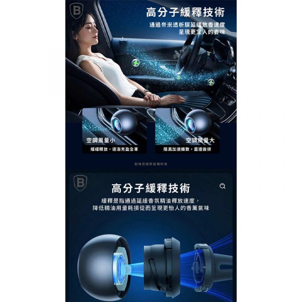 Baseus倍思 臻享Pro車載出風口香薰 芳香劑,倍思,Baseus,汽車百貨,除臭,車用芳香