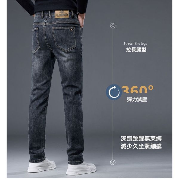 丹寧 水洗黑 彈力修身直筒 休閒褲 牛仔長褲 休閒長褲,休閒褲,男生褲子,牛仔褲,叫阿潮