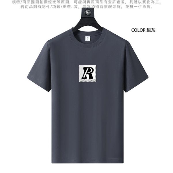 圓領 加大尺碼(S~6XL) 情侶t恤 純棉 字母LOGO 短袖t恤 T恤,短袖T恤,情侶T恤,純棉T恤,棉T,男生短袖,短T,叫阿潮